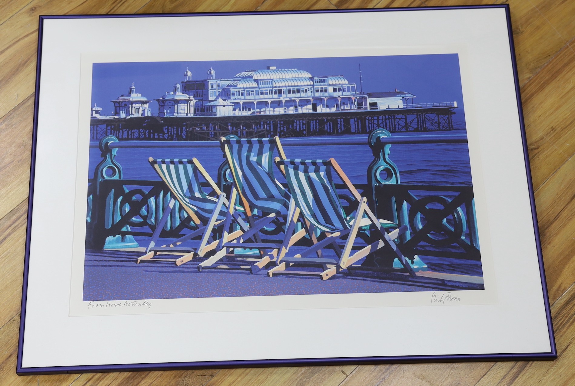 Philip Dunn (b.1945), limited edition print, ‘From Hove, Actually’, signed In pencil, 51 x 73cm